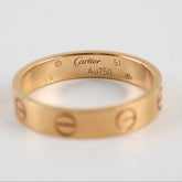 Cartier Love Ring Small Model Pink Gold Size 51